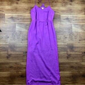 J Crew Purple Sleeveless Maxi Dress